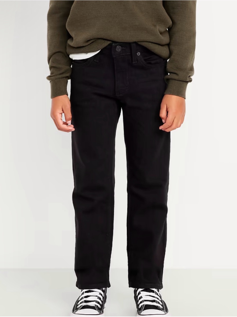 NWT Old Navy Black Straight-Leg Built in Flex Jeans